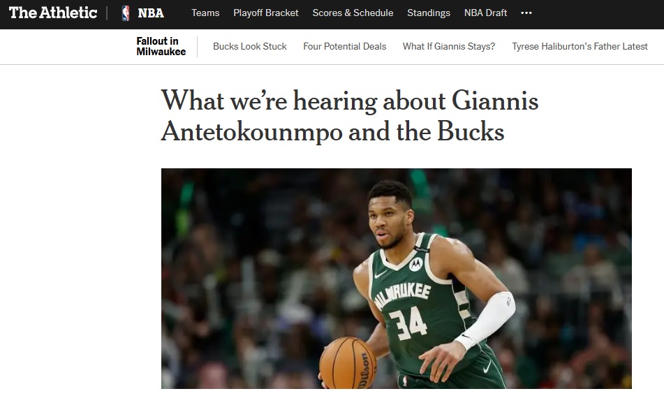 The Atlantic is soooo wrong about Giannis trade situation it’s not even funny
