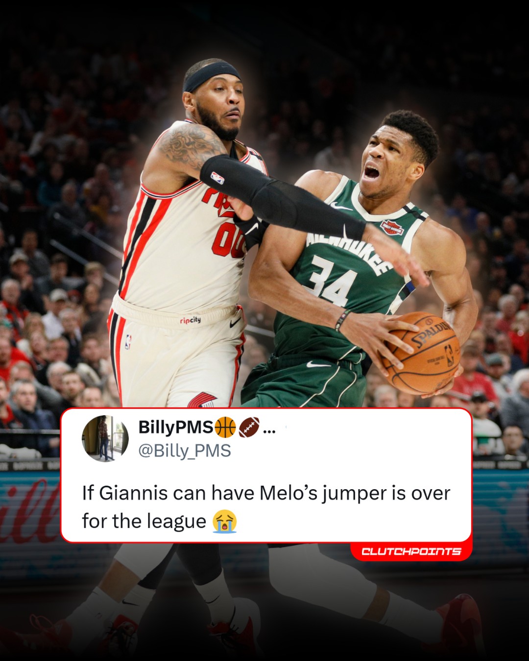 Giannis Can’t Play Like Carmelo Anthony